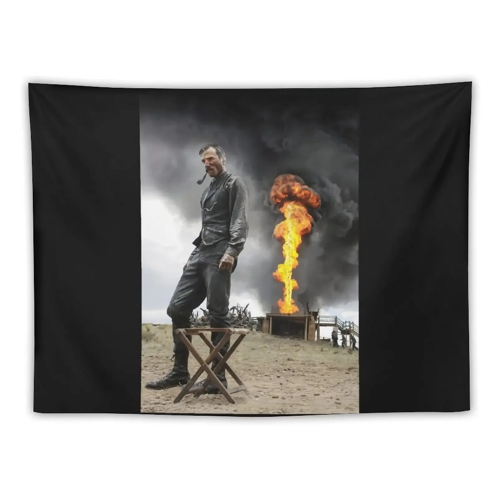 

There Will Be Blood (2007) - Daniel Plainview Poster Tapestry Living Room Decoration Home Decor Aesthetic Tapestry