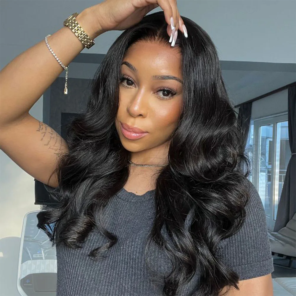 

30 40 46 Inch Body Wave 13x6 Hd Lace Frontal Wig Brazilian Human Hair 13x4 HD Lace Front Wig Preplucked For Women 200% Density