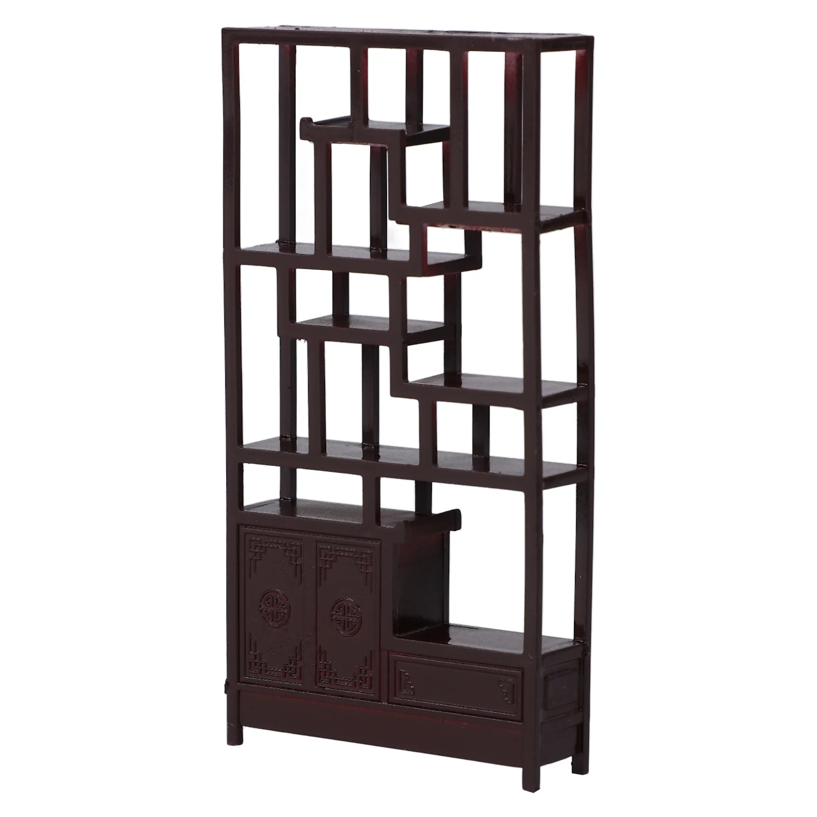 

Miniature Furniture Home Decor Bookcase Vintage Bookshelf Chinese Style House Plastic