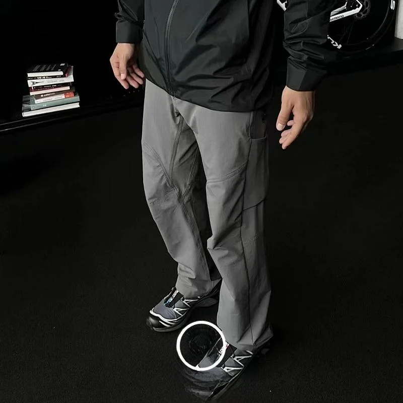 

Утепленные мужские повседневные брюки для активного отдыха, 3D-крой, водонепроницаемые, осенне-зимние, мягкие, прямые, универсальные, в стиле ретро