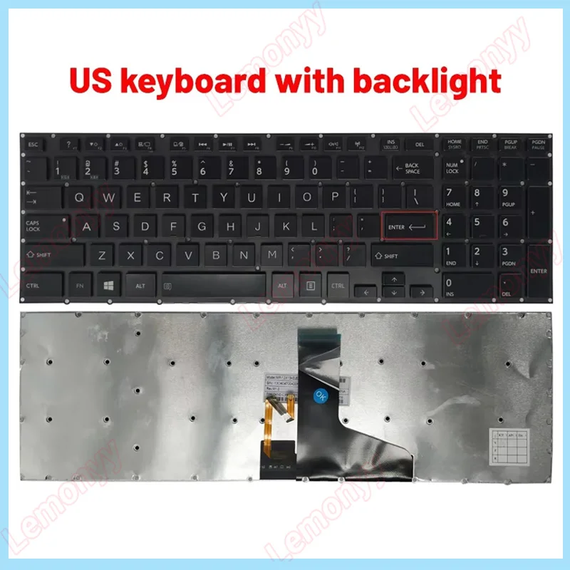 US/French laptop Keyboard for Toshiba Satellite P50-A P50T-A P55-A P50-B P55T-A P70-A P75-A P55-B X70-A X70-B X75-A P75-A7100