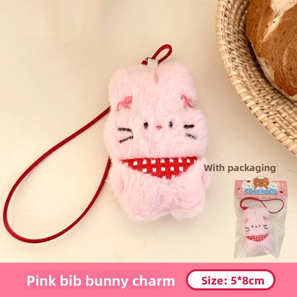 

Мягкий плюшевый брелок-подвеска в виде мультяшного кота, милый плюшевый брелок в форме кролика и медведя, украшение для сумок, аксессуары для пар