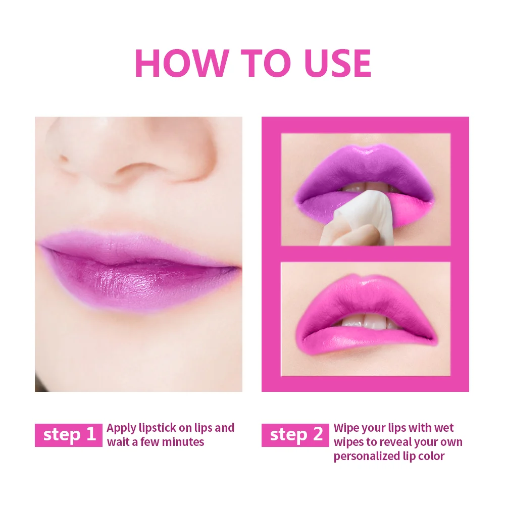 6 Màu Magic Lipstick Nhiệt Độ Đổi Màu Bám Son Lipgloss Dưỡng Và Giữ Nếp Lâu Chống Nước Son Dưỡng Môi Trang Điểm