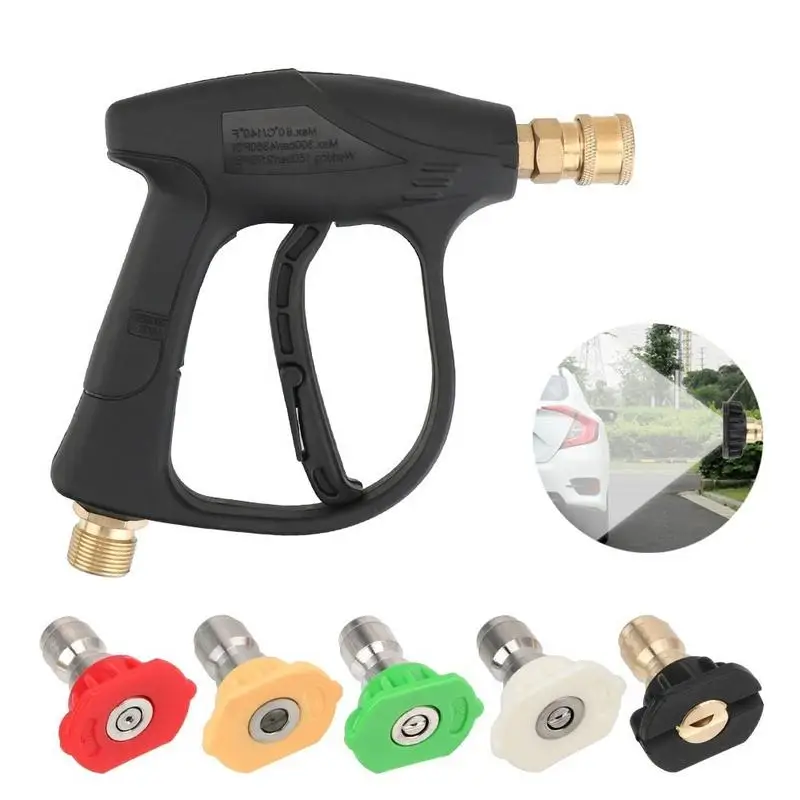 Car High Pressure Water Gun Cleaner Washer Soap Foam Spray Sprayer Nozzles Quick Release Auto Accessories 14MM M22 Socket 1 4