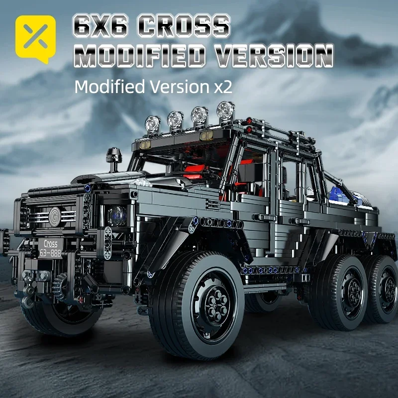 プレミアム 3224 個ブラックオフロード車ビルディングブロック組み立てモデルおもちゃ子供大人のための車の組み立てクールな誕生日プレゼント