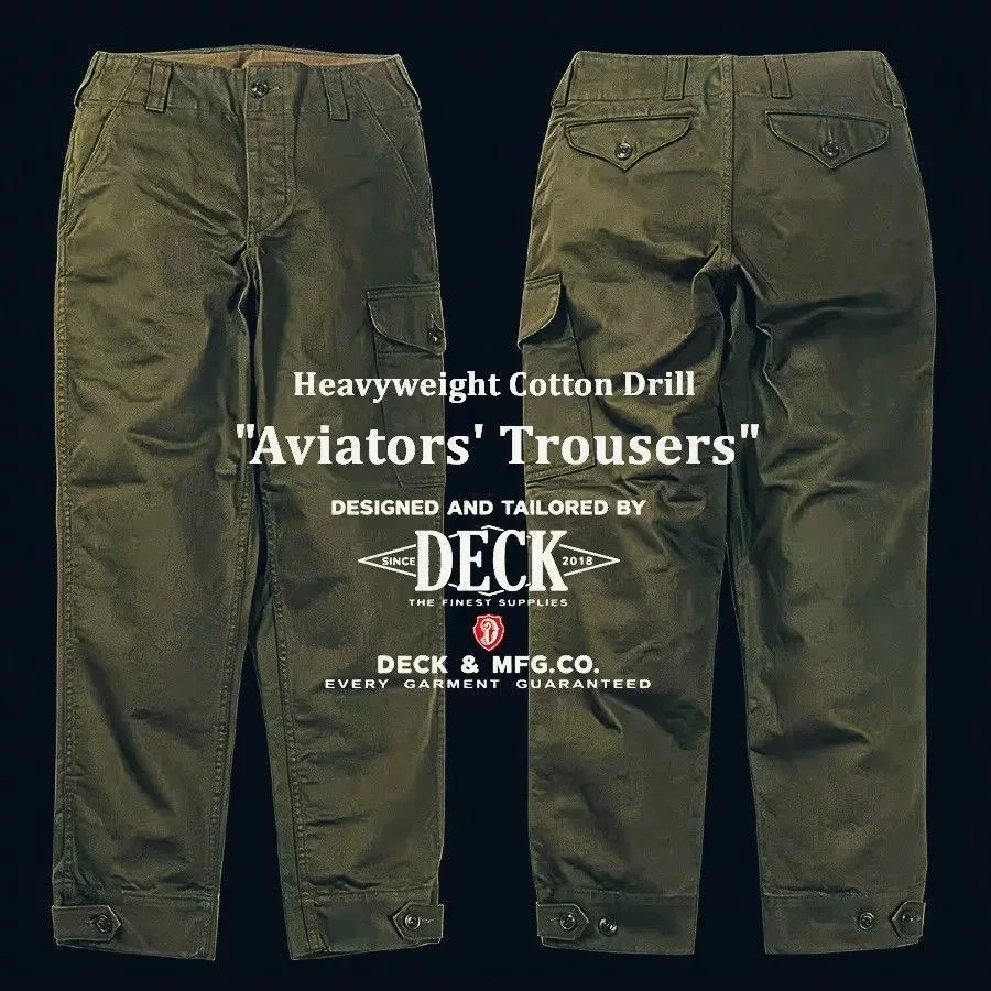 DECK & MFG.CO. 1930 Avatar 15oz Heavy Aviator Toolwear Pocket Casual Pants