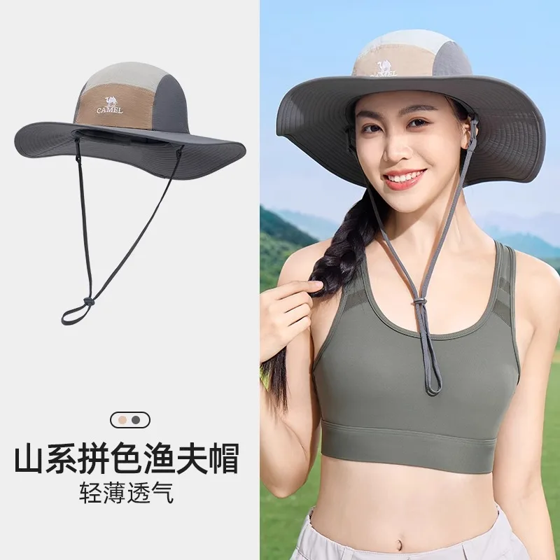 GOLDEN CAMEL Hiking Caps for Men Women Sun Protection Block Bucket Hats UV Breathable Fishing Hat Tactical Hat Travel Camping