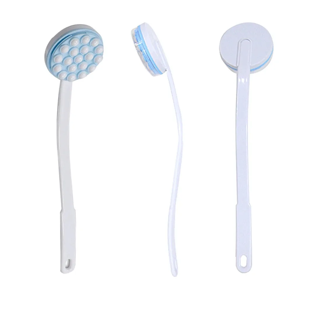 Nowy aplikator do balsamu, oleju i kremu z długą rączką, szczotka do masażu ciała, nóg i kąpieli, szczotka do masażu pod prysznic, szczotka do szorowania ciała, masażer do pleców pod prysznic.