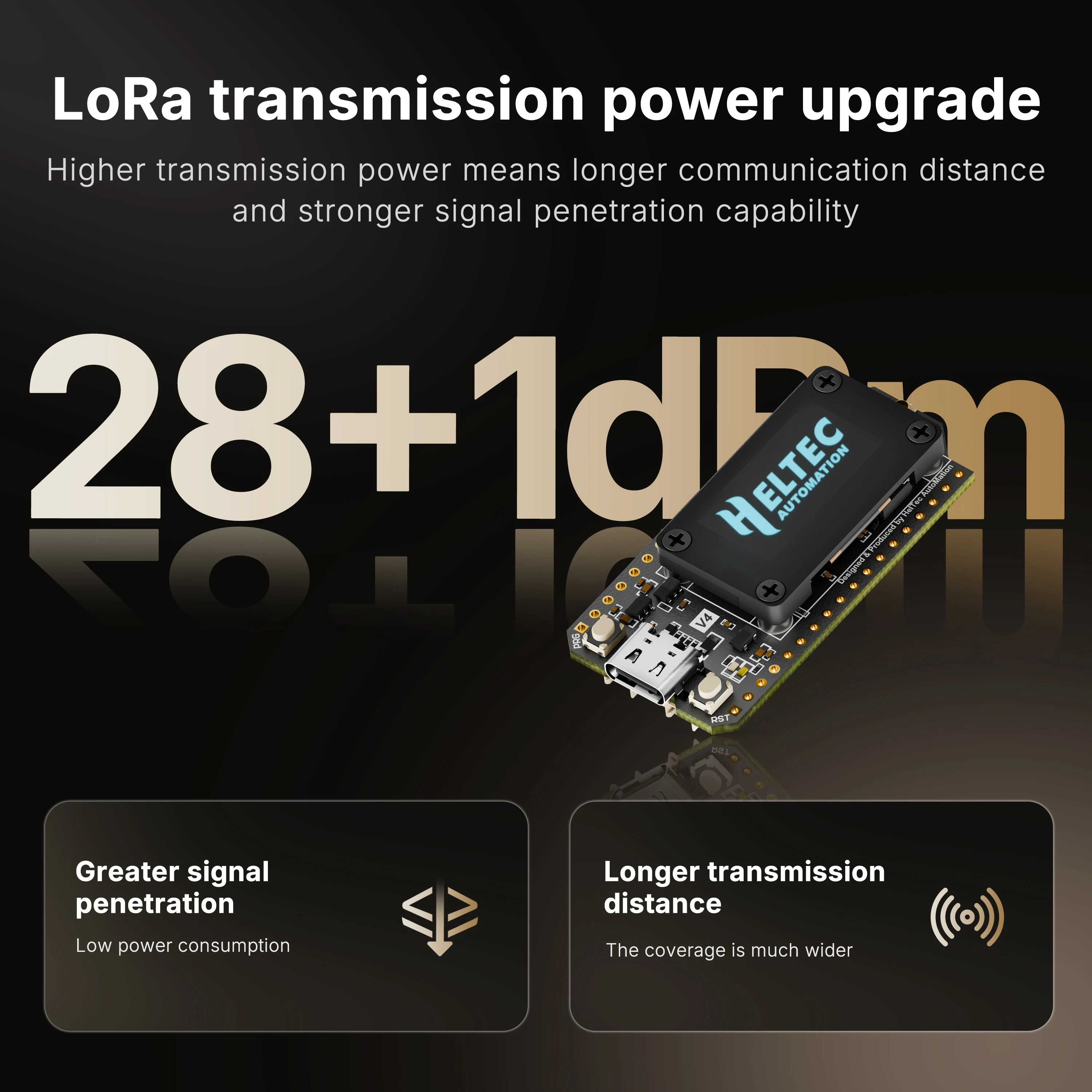 Heltec LoRa32 V4 ESP32-S3 SX1262 LoRaWAN 868MHz 915MHz Placa de desenvolvimento com 0,96 polegadas OLED, WiFi e rede de malha BLE para IoT