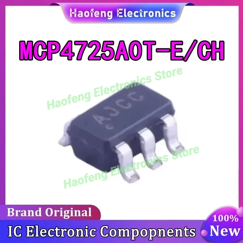

5PCS MCP4725A0T-E/CH MCP4725A0T MCP4725 IC MCU SOT23-6 Chip 100% New Original in stock