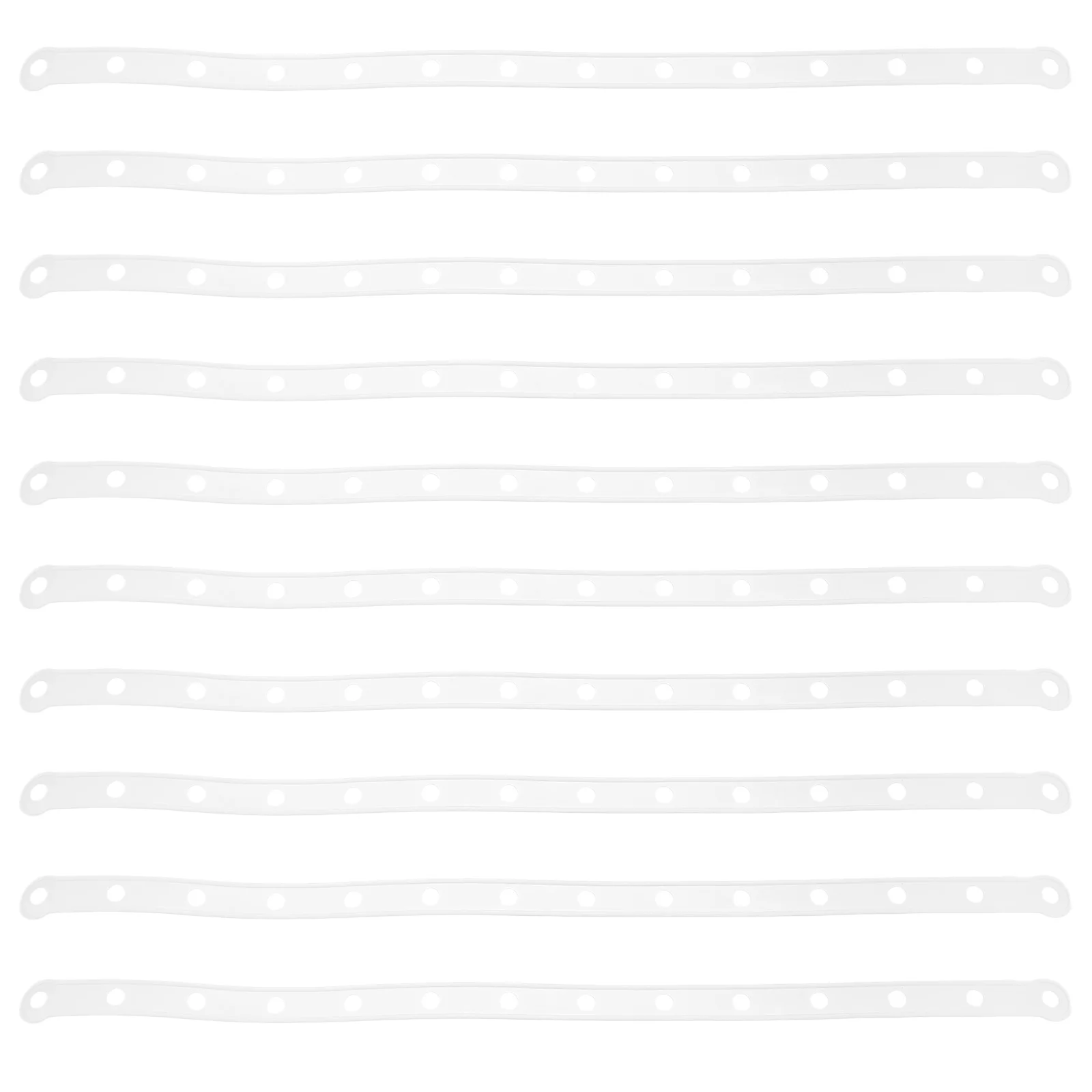 

10pcs Hanger Connector Strips White Plastic Garment Extensions Stable Display Closet Organizers Heavy Duty Clothes Hanging