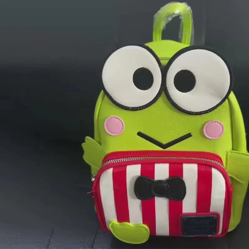 New Loungefly Sanrio Hello Kitty Keroppi Role Playing Mini Backpack Big Eyed Frog Backpack Back Children'S Birthday Gift