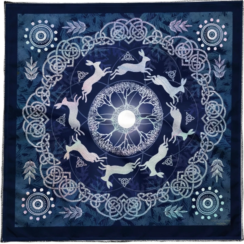 

E8bf символ кроличьи таронные карты скатерть в таблице карты таблицы ткани гобелен