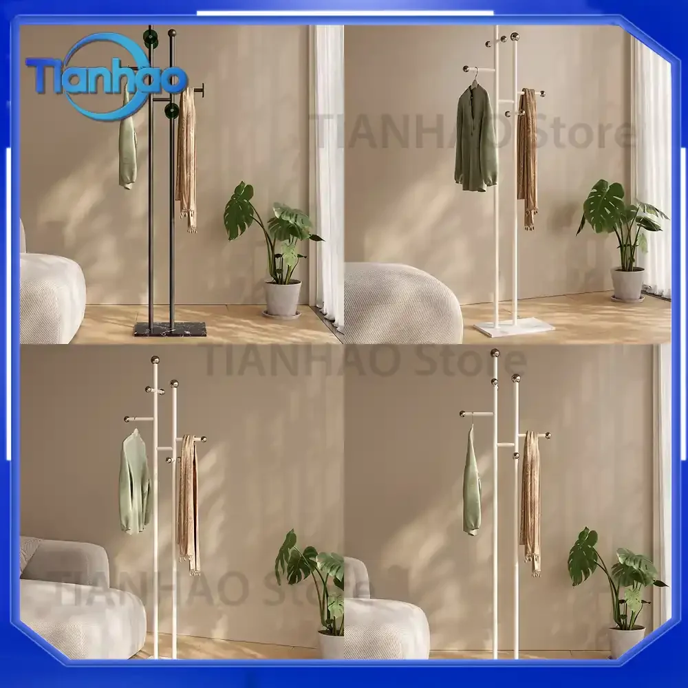 For Italian Style Luxury Floor Standing Coat Rack for Bedroom Doorway Home Creative Hat and Coat Stand for Hotel Lounge