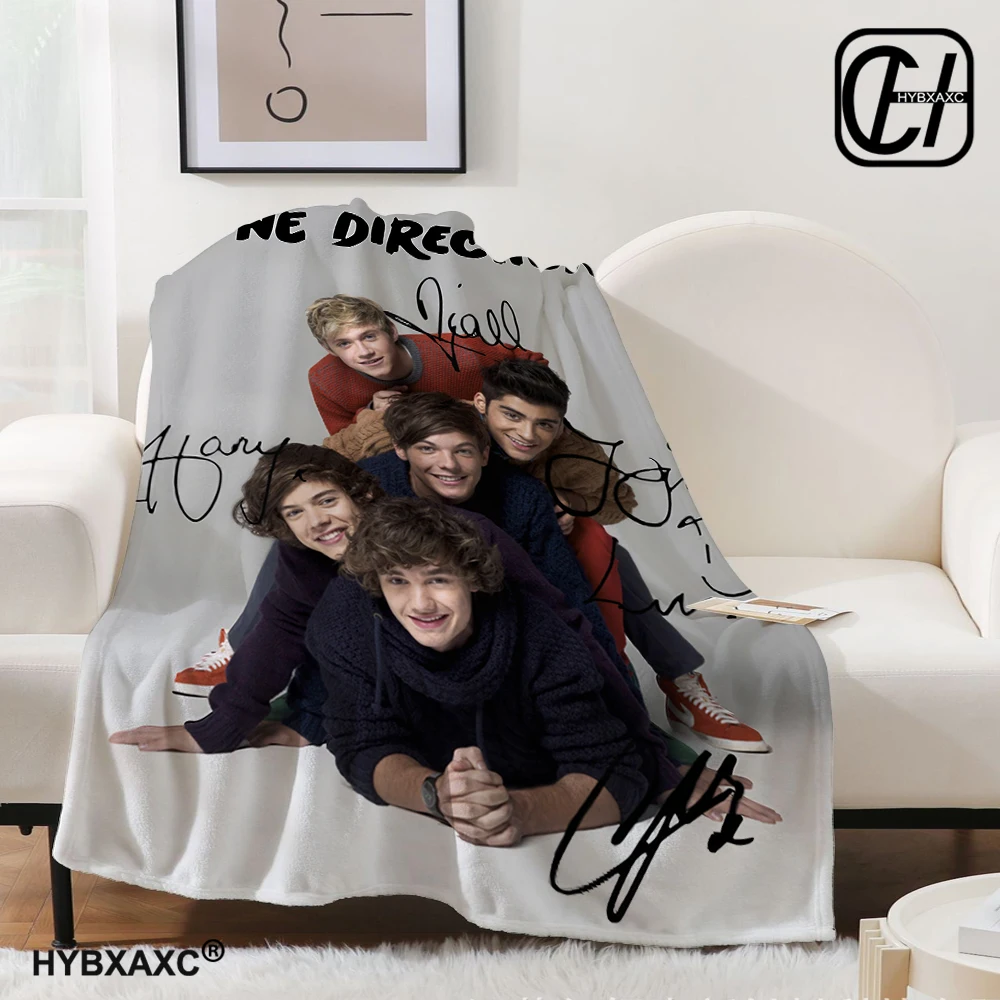 

3D Rock-One Direction 1D Combinatio HD Soft Flannel Blankets,Throw Blanket Comfortable Blanket for Picnic Beds Sofa Home Bedroom