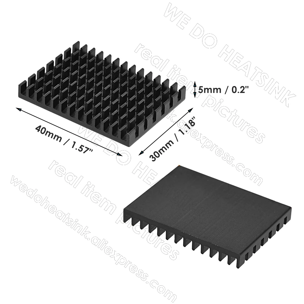 "Radiador de calor para raspberry pi 4 modelo b,