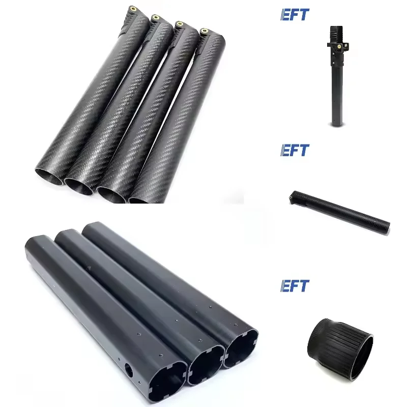 

EFT E410P E416P E610P E616P E616S E416S 30mm 35mm 40mm Arm agricultural spray drone frame folding carbon tube aluminum tube