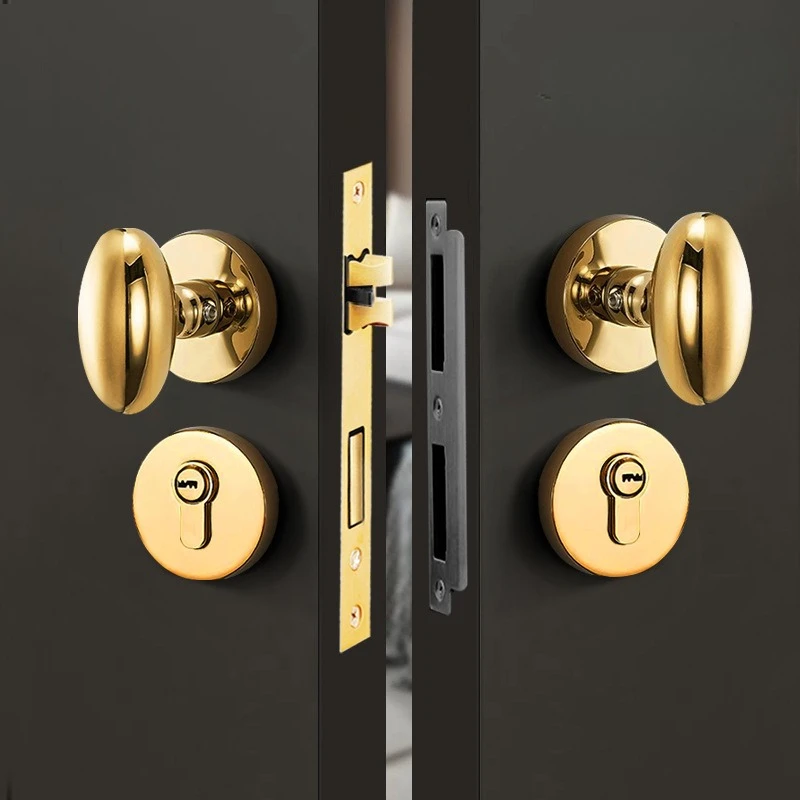 Zinc Alloy Spherical Lock Door Locks Mute Lock Security Split Locks Door Hardware Door Handle Hardware Accessories