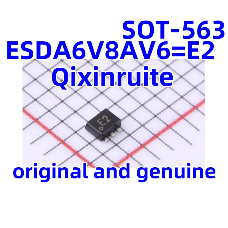 Qixinruite    New original ESDA6V8AV6=E2 SOT-563 SOT-563 Static and Surge Protection (TVS/ESD) Integrated Circuit Chip IC