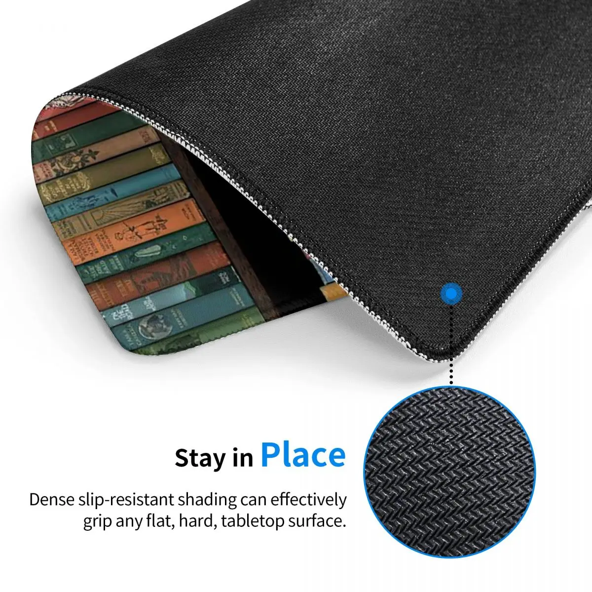 Education Library Book  Multi-size Mouse Pad Computer Keyboard Mouse Mat Gaming PC Laptop Desk Mat Office Accessories Table Mats