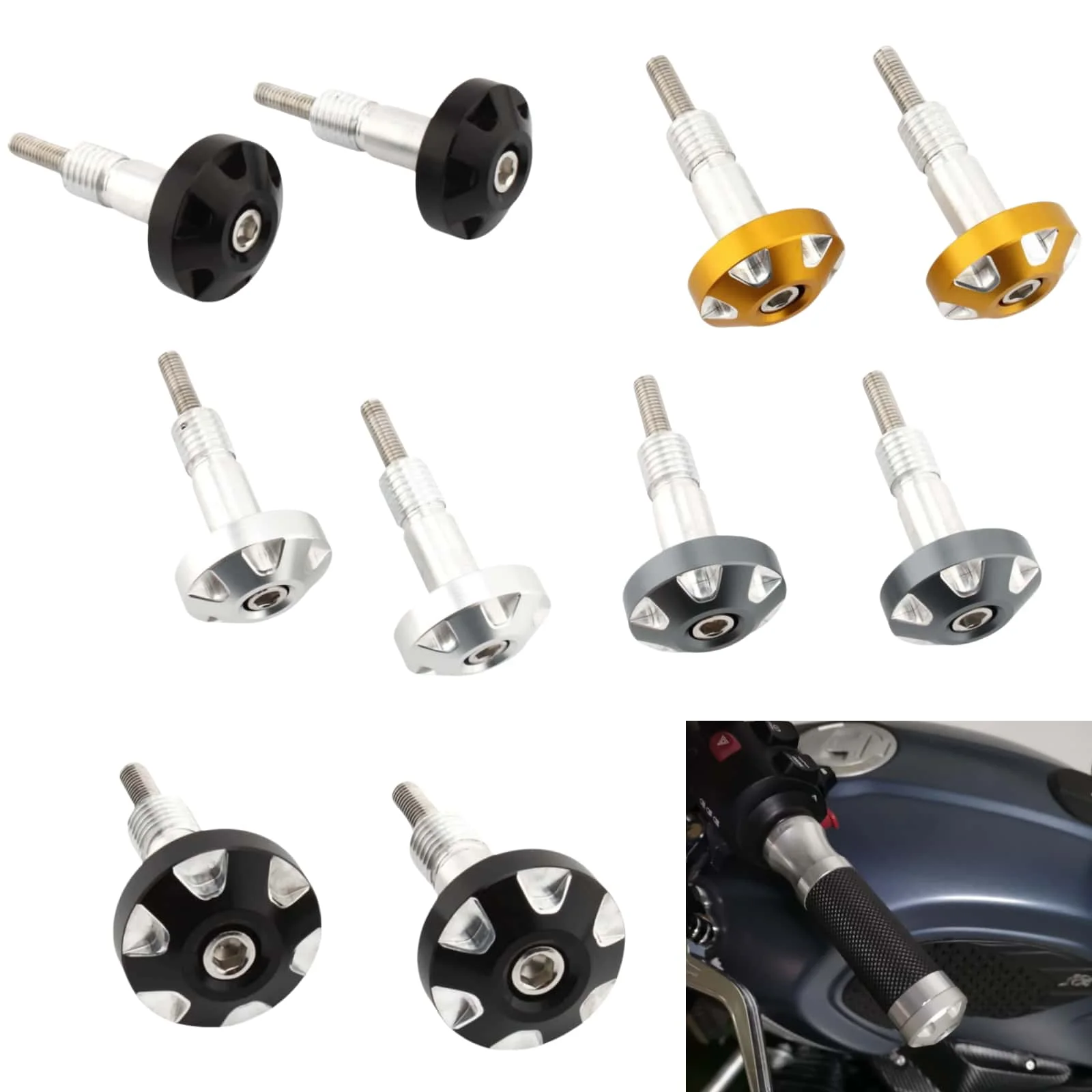 

Motorcycle Accessories Handlebar End Plug Handle Bar Grips Slider Cap For BMW R18 Classic R9T Pure Racer Scrambler Urban G/S