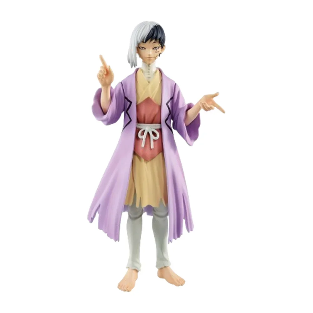 In Stock Bandai Banpresto Dr Stone Chikara Ishigami Ryusui Nanami Asagiri 18cm PVC Anime Action Figure Collectible Toy Gift