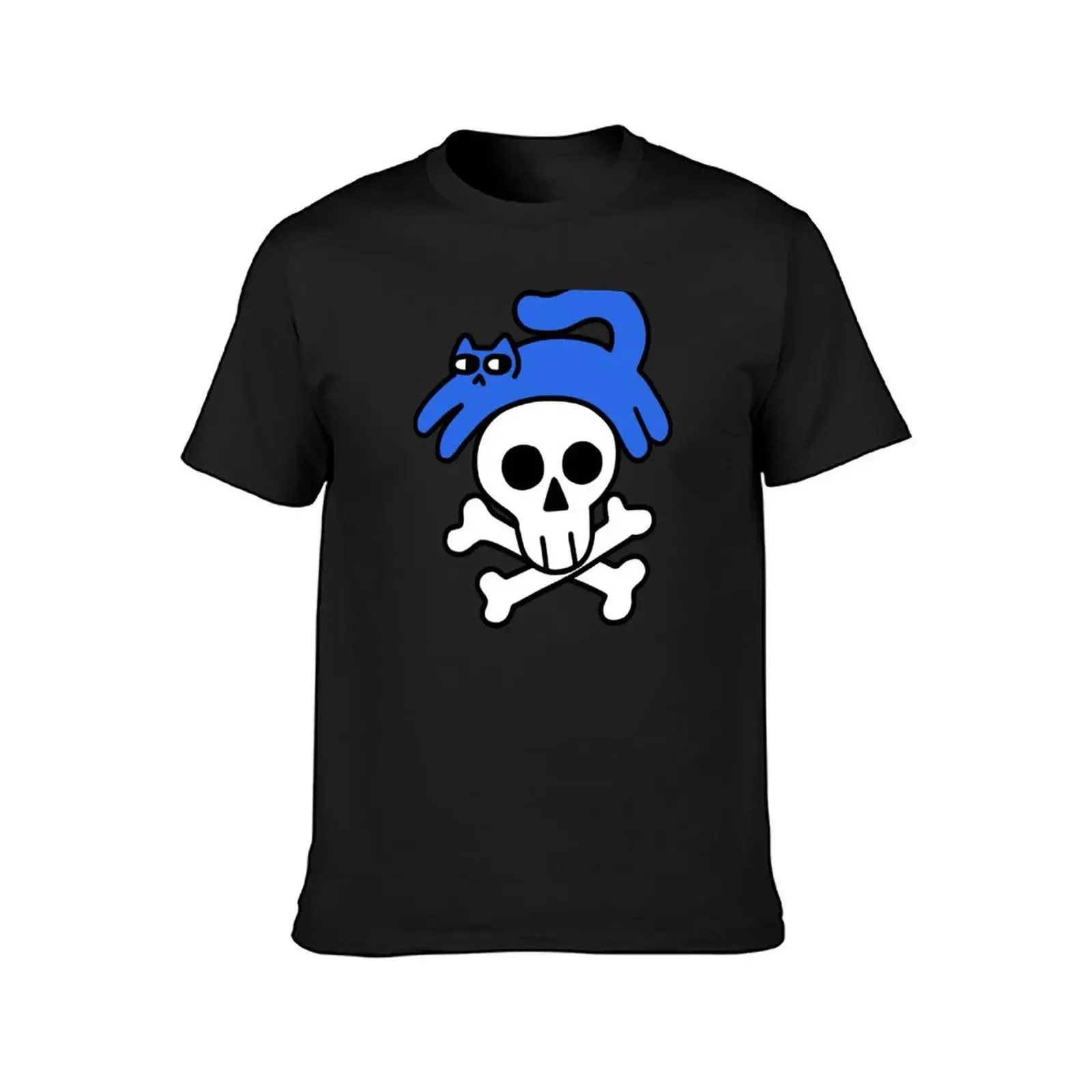 Cat And Skull And Crossbones T-Shirt for a boy customs design your own mens workout shirts