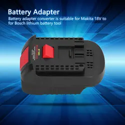 18V Battery Adapter Battery Adapter Convert for Makita 18V Li-ion Battery to for Bosch 18V MT18BS