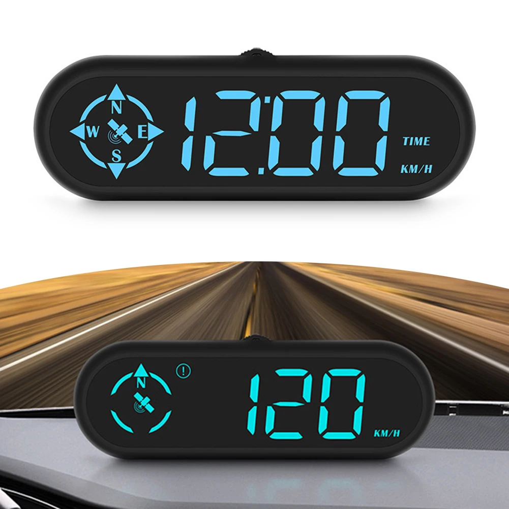 Car HUD Head-up Display Car GPS Multi-function Speedometer HD Head-up Display Dual Mode Chip Technology ABS 5V 300mA