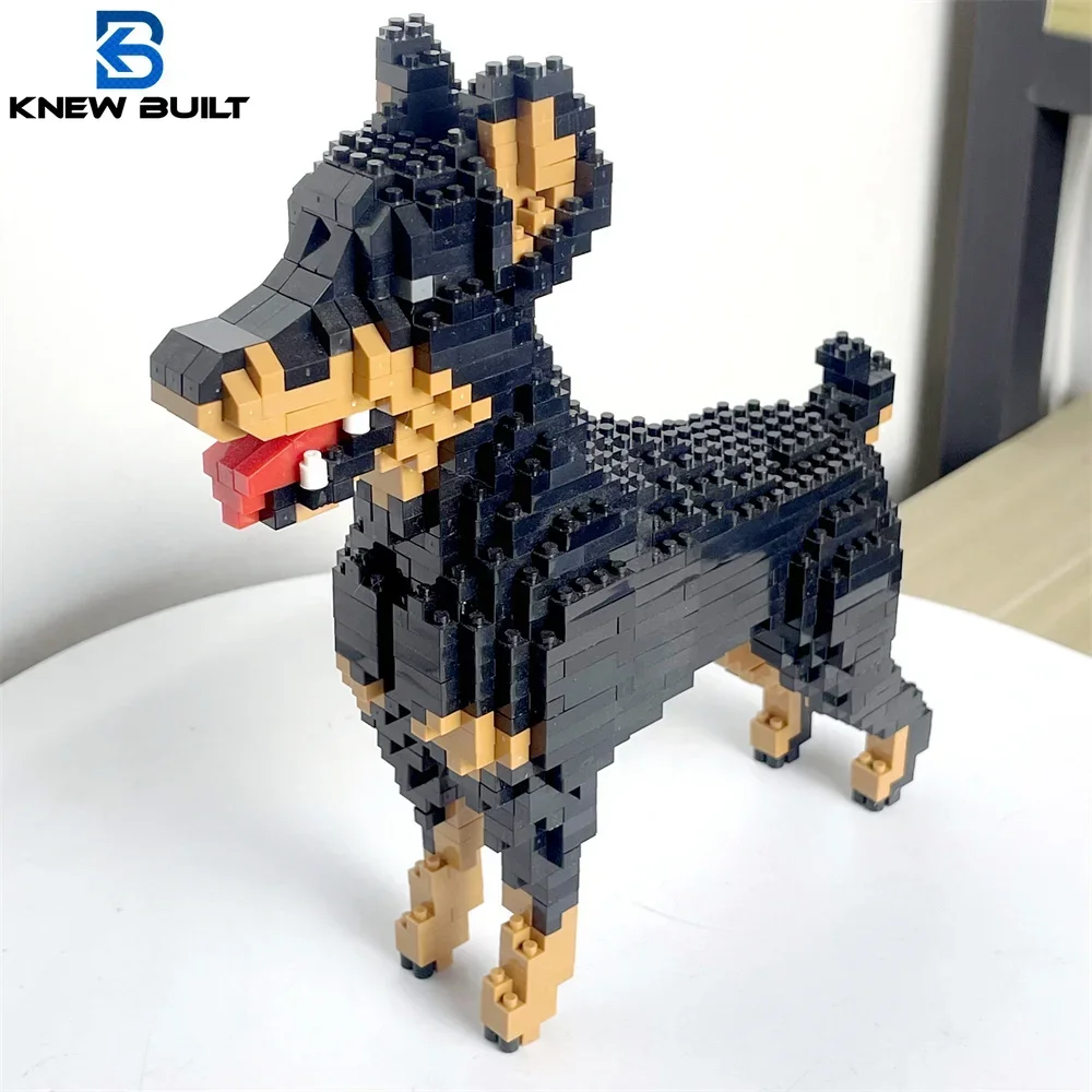 

Knew Built Dog Micro Mini Building Blocks Toys: Adorable Doberman Pinscher, Ideal Pet Lover Gift, Celebrate Canine Companionship