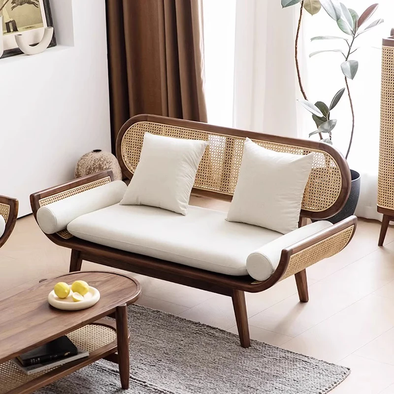 Nordic Solid Wood Living Room Sofas Luxury Minimalist Nordic Europe Living Room Sofas Family Recliner Sofy Do Salonu Furniture
