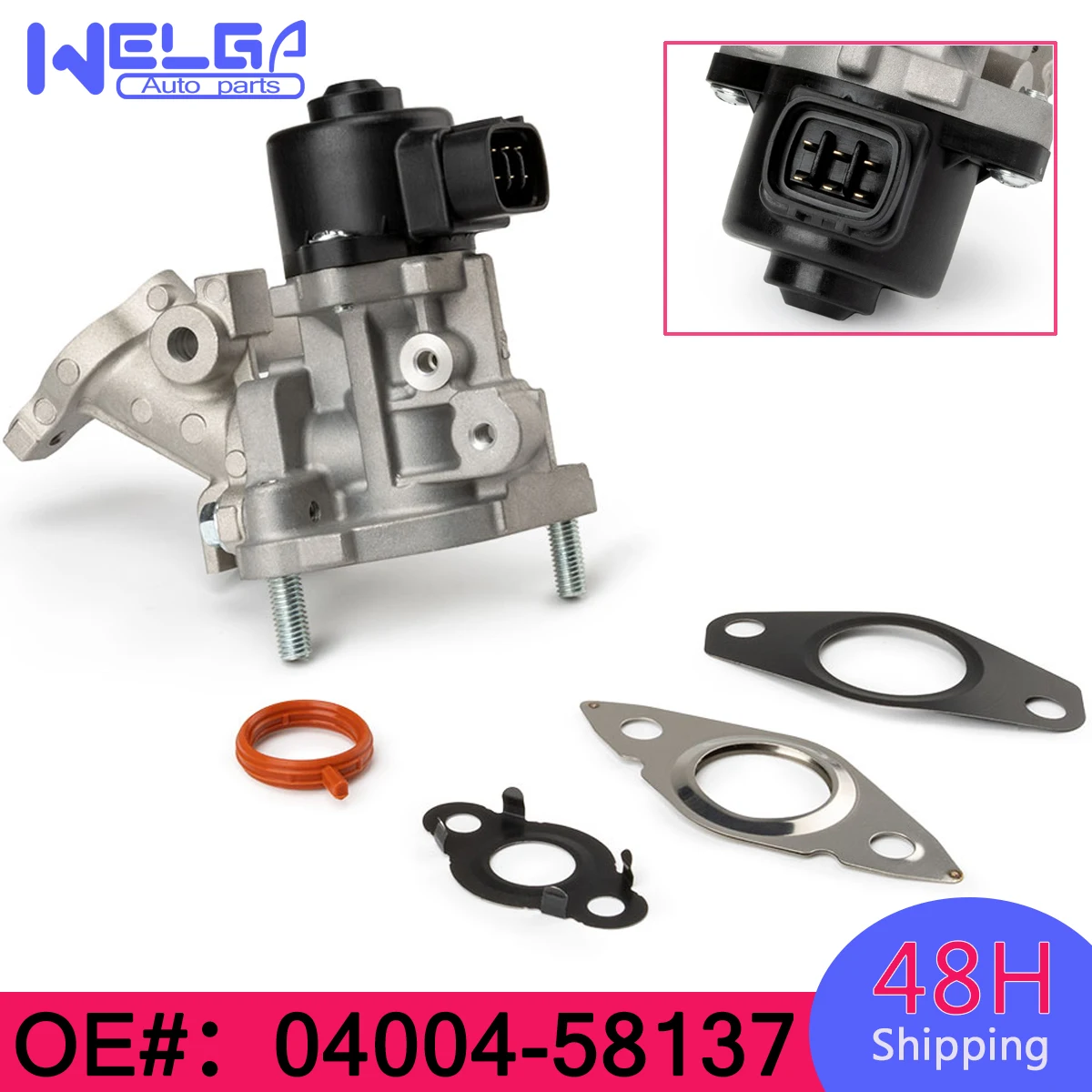 Brand New 04004-58137 Car Exhaust Gas Recirculation Valve EGR Valve For Toyota Prius 2010-2012 25620-37120 04004-58137 Car Parts