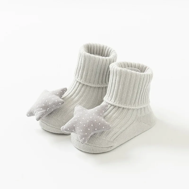 Baby Socks Winter Autumn Non-slip Floor Socks Newborn Baby Cartoon 3D Doll Toddler Socks for Kids 0-3Y