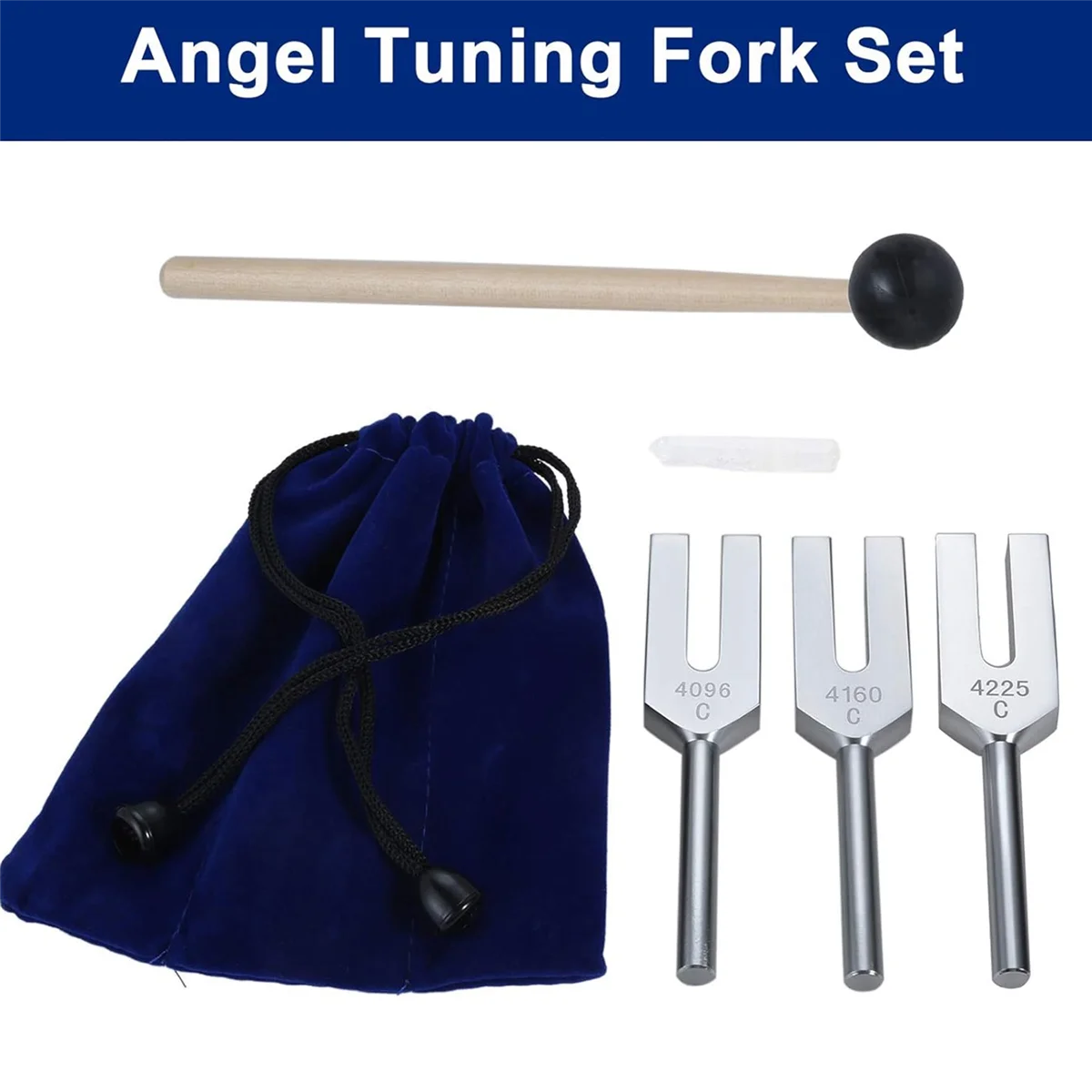 Tuning Forks Set 4096 Hz 4160 Hz 4225 Hz for Sound Healing, Musical Instrument, Sound Vibration Tools, C