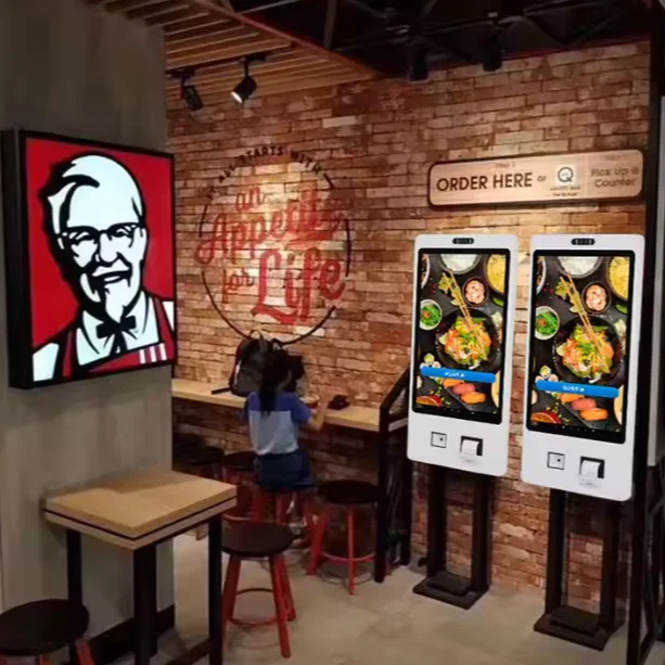 Masung TW215-01 Touchscreen High Brightness 21.5 Inch Outdoor/Indoor Self Service Ordering Kiosk For Fast Food Hotel Lobby