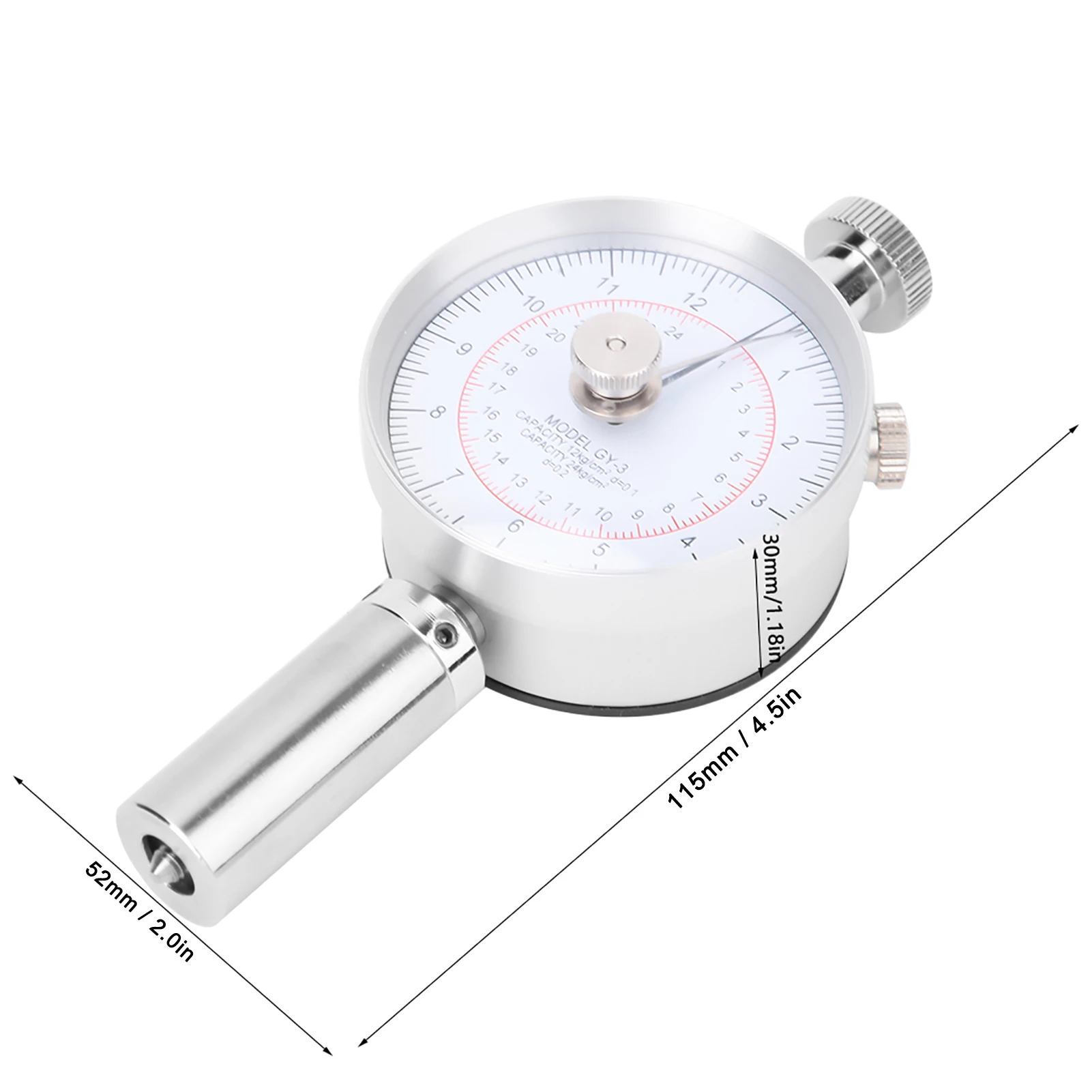 GY-03 Fruchtpenetrometer Sklerometer Farm Fruit Hardness Tester Maschine mit 2 Messköpfen