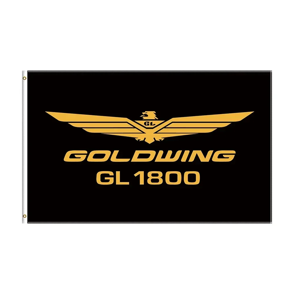 3x5 Ft Printed Flag  Goldwing Flag GL1800 GL1500 Motorcycle Polyester Banner for Decor