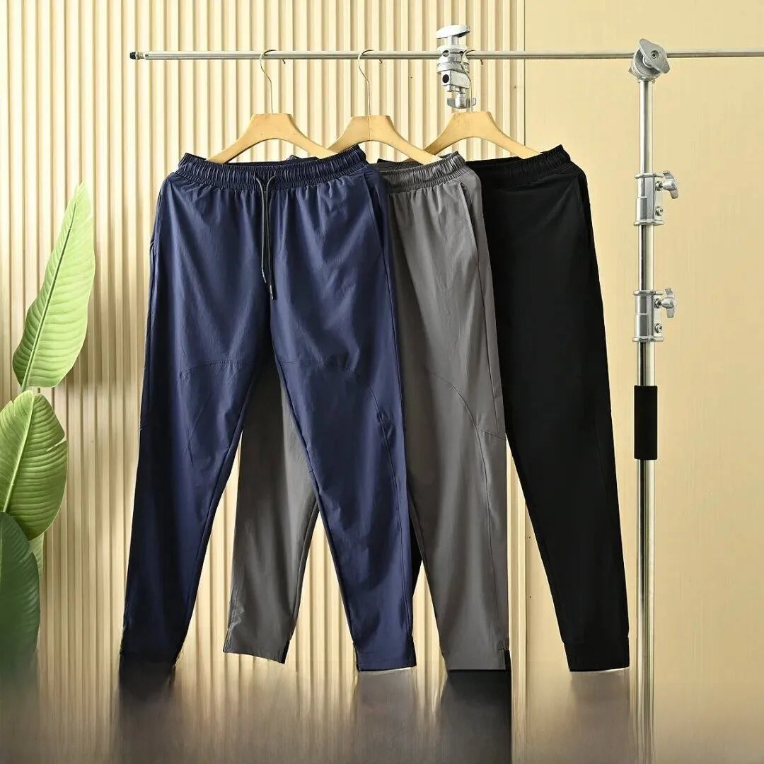 Men's Running Trousers Quick Dry Training Sports Long Pants Marathon Outdoor Athletic 3D Tailoring Straight Leg Casual Pants