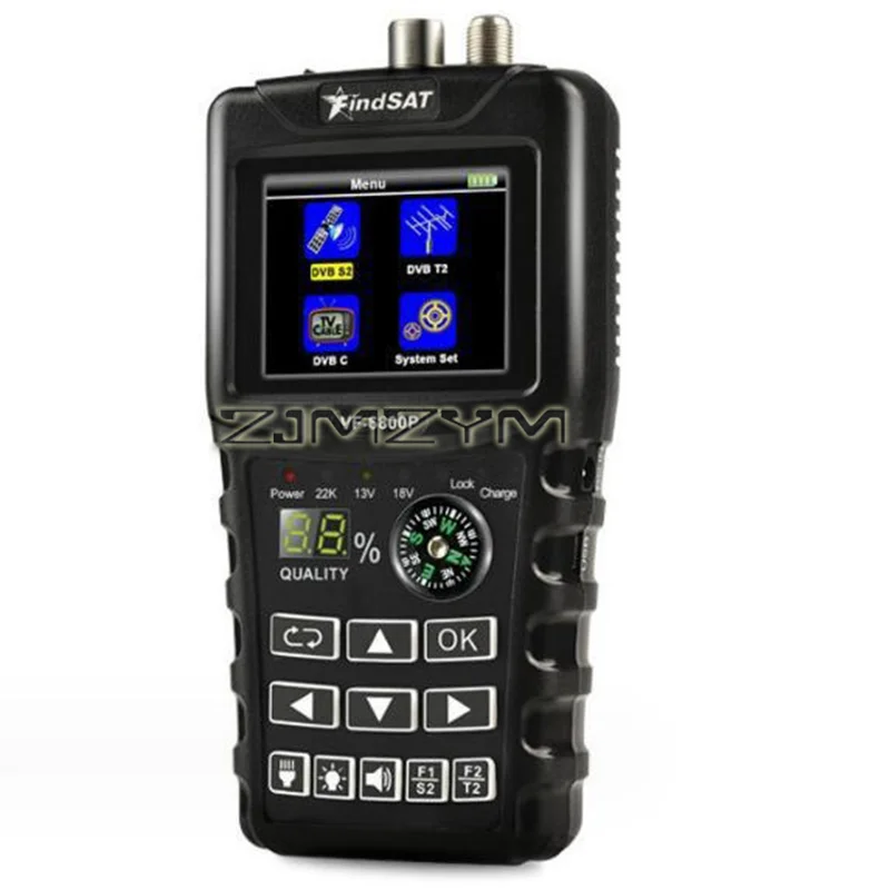 Woopker VF 6800P Satellite Finder DVB-T2 DVB-S2 DVB-C Digital Star Finder Meter 2.4 Inch LCD HD for TV Tuner，Star Adjuster