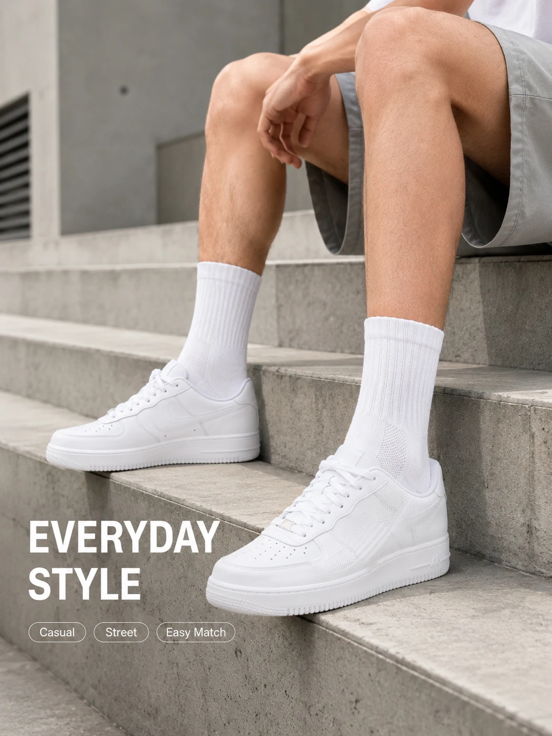 1/4/6 Pasang Kaos Kaki Katun Unisex Setengah Betis Hitam Putih Polos Bernapas Empuk Kasual Bisnis Kantor Harian Kotak Hadiah