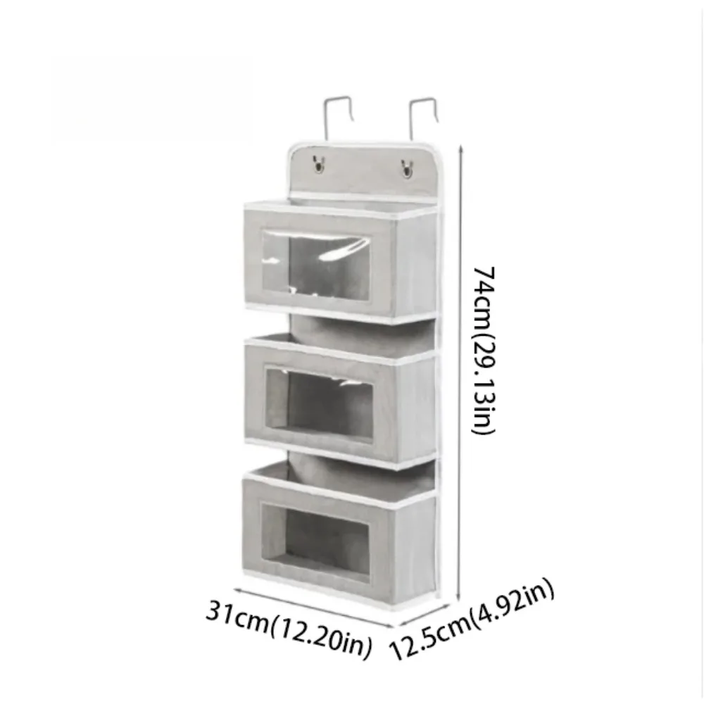 

Multi-pocket Design Storage Hanging Bag Wall Hanging Door Hanging Multi-layer Storage Simple Style Debris Storage
