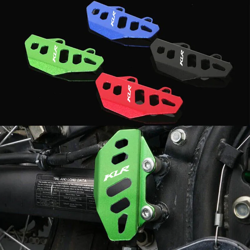 

For Kawasaki KLR650 2008-2018 Motorcycle Protector CNC Guard Cover KLR LOGO Rear Brake Fluid Reservoir Guard Cover