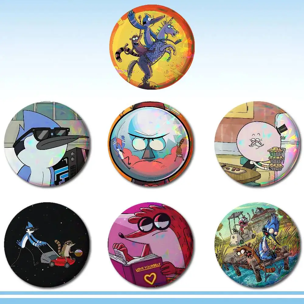 R-Regular S-Show Fuuny Badges Tinplate Soft Button Pin Brooch Metal Badge Custom Jewelry Accessories Hat Bag Lapel