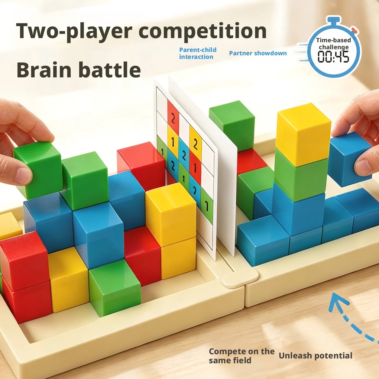 New Multiplayer Battle Block Set, Enhance Hands-on Ability Exercise Logical Thinking, Family Gathering Game Interaction Toy