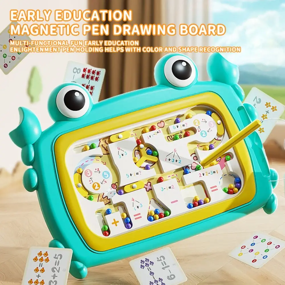 Dinosaur Magnetic Drawing Board Doodle Educational Children's Puzzle Toy Learning Magnet Bead Magnetic Pen Drawing Board