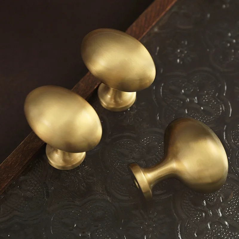 1PC  French Brass Handle, Light Luxury Door Handle, Simple Gold Wardrobe, American Cabinet, Drawer Door Handle