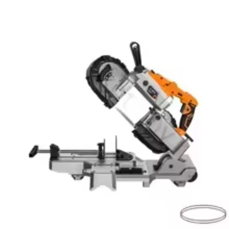 Portable Band Saw  Desktop Metal Cutting Machine Wood Cutting Power Tool 1100W Removable Base Saw