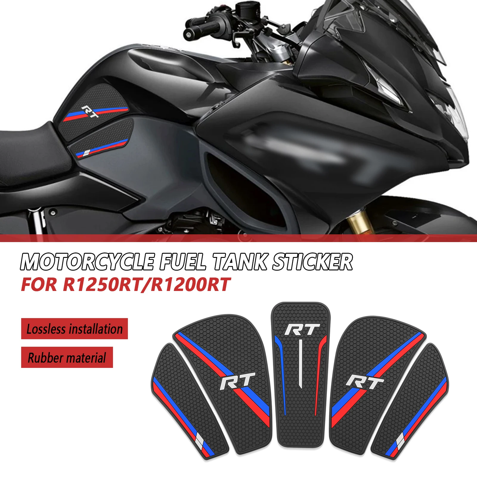 

Motorcycle Accessories Fuel Tank Cap Sticker Pad Fuel Tank Cap Anti-slip Protection Pad For BMW R1250RT BMW R1200RT 2020-2024