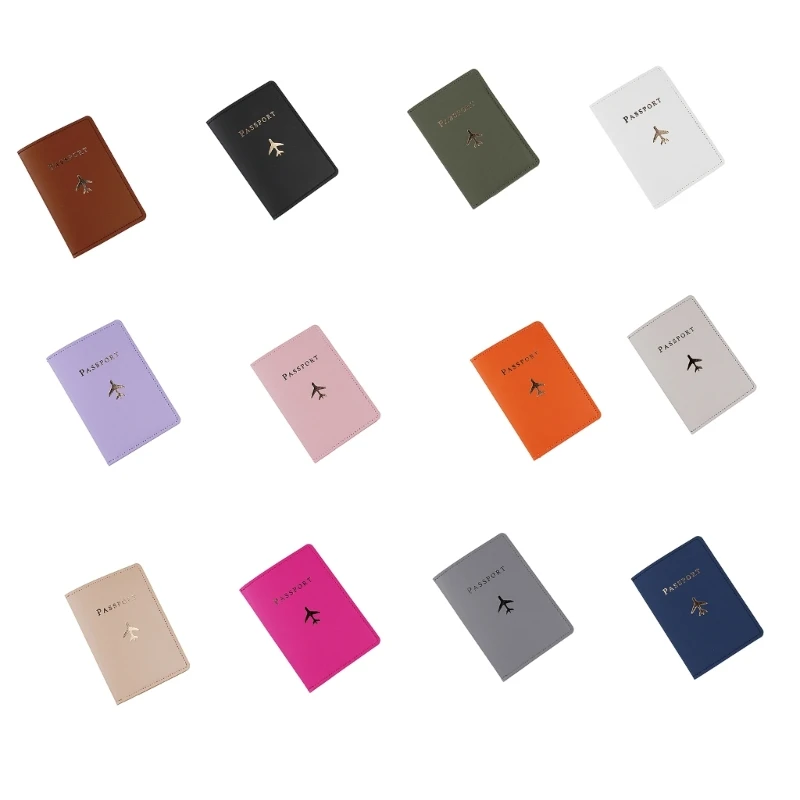 Document Organizer Travel Passport Cover Case Passport Holder ID Credit Card Holder Ticket Storage Pocket for Men Women