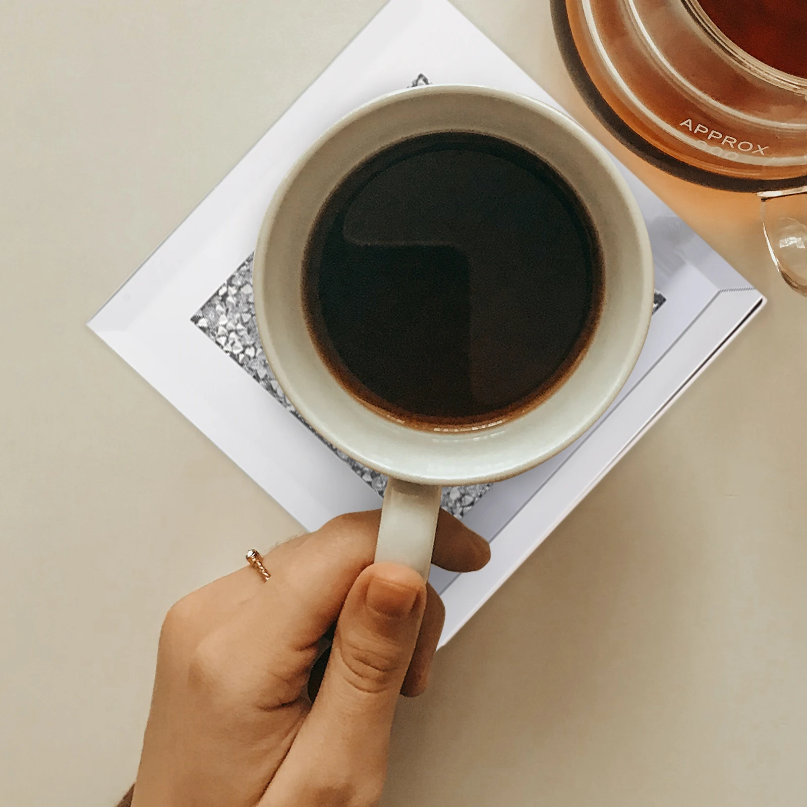 

4Pcs Creative Glass Coasters Non-Skid Heat Insulation Teacup Cushions for Home Hotel Bar Use Cup Cushion Home Coaster